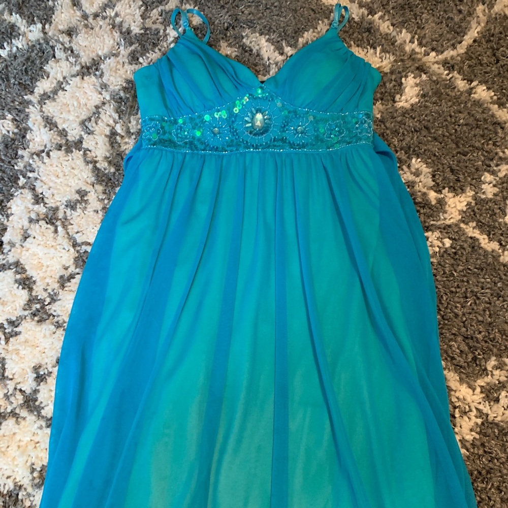 Blue semi formal dress